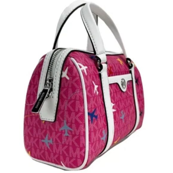 Michael Kors Women's Jet Set Travel Extra Small Top Zip Duffle Crossbody Bag - Picture 2 of 4